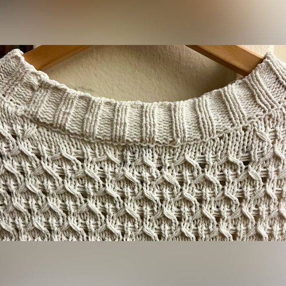 A NEW DAY Cozy White Knit Oversized Sweater - Picture 9 of 15
